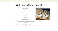 Desktop Screenshot of koloskennel.com