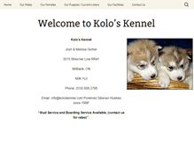 Tablet Screenshot of koloskennel.com